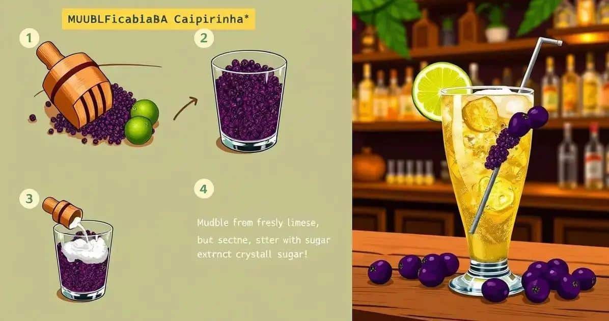 Step-by-Step Preparation Method for Jabuticaba Caipirinha Step-by-Step Preparation Method for Jabuticaba Caipirinha