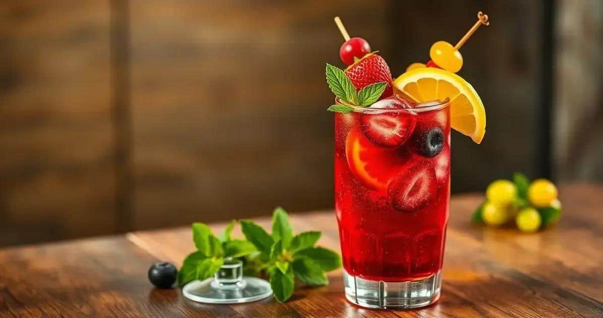 The Best Garnishes for Vodka with Red Berry Soda