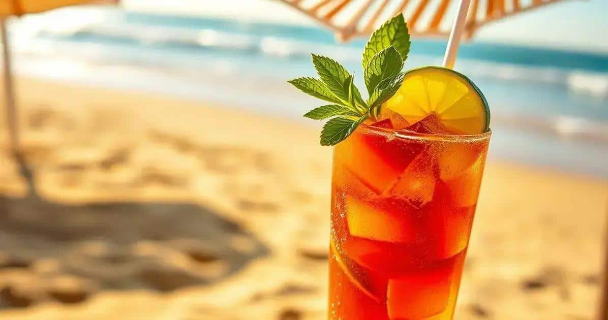 Tropical Caipiríssima with Mint Liqueur: A Refreshing Twist You Can't Miss!