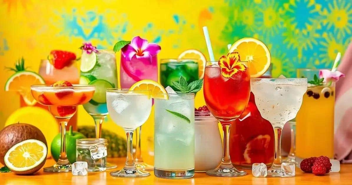 Variations of Coconut Water with Cassis Liqueur