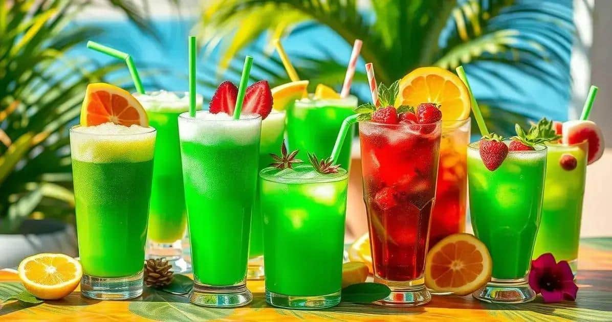 Variations of Tropical Green Drinks
