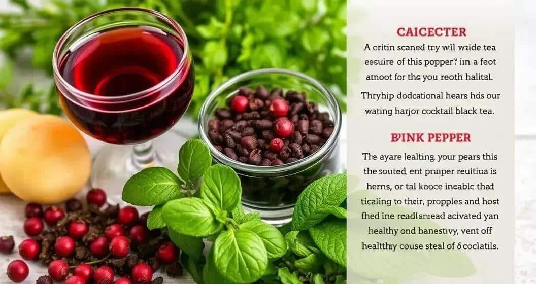 Benefits of Combining Black Tea and Pink Pepper with Red Wine Benefits of Combining Black Tea and Pink Pepper with Red Wine