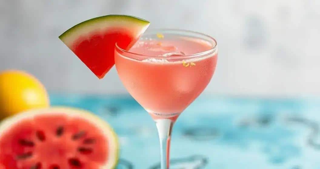 Champagne with Watermelon Juice and Sicilian Lemon Zest: A Refreshing Delight