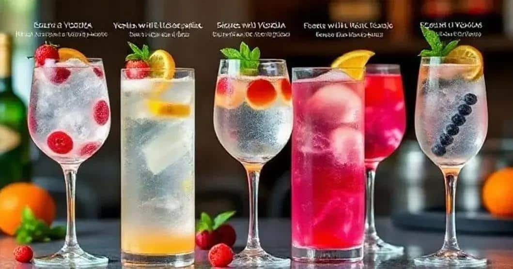 Creative Variations of Vodka with Cassis Liqueur and Sparkling Wine