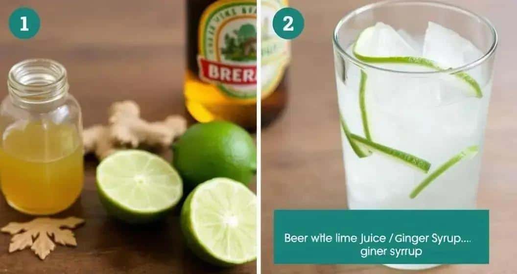 Detailed Preparation Method for Beer with Lime Juice and Ginger Syrup