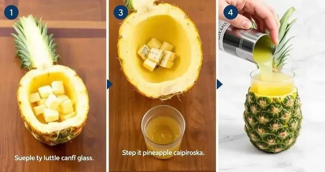 Detailed Preparation Method for Pineapple Caipiroska