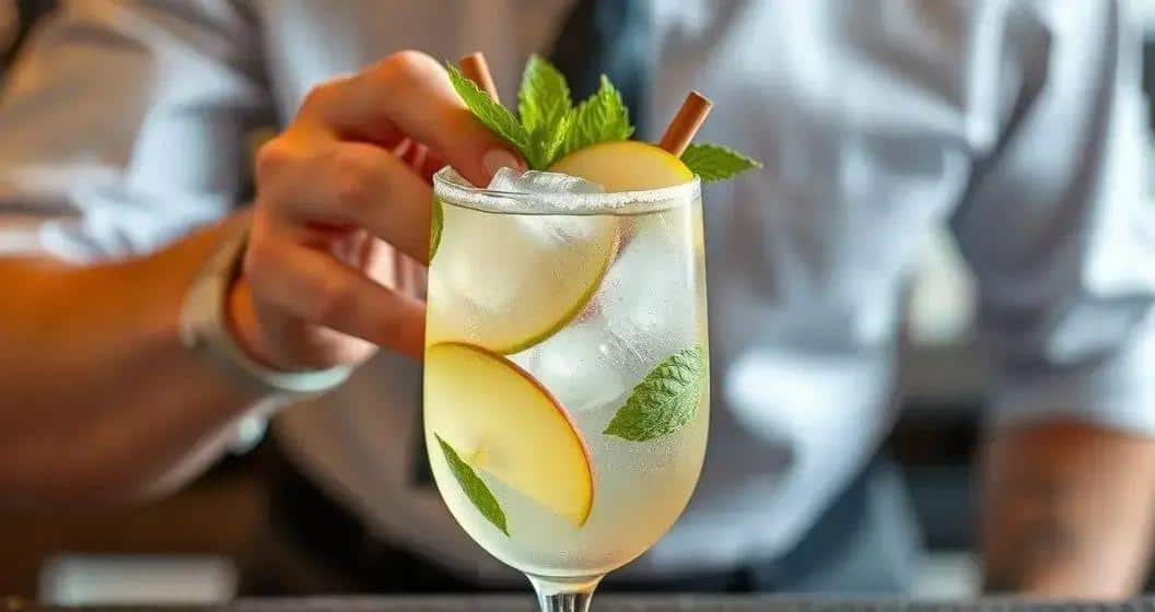 Detailed Preparation Method for White Wine with Green Apple Soda and Cinnamon