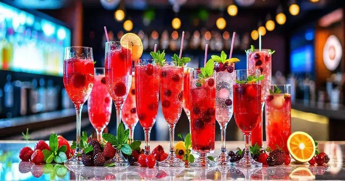 Exploring Variations of the Vodka and Red Berry Sparkling Wine Cocktail