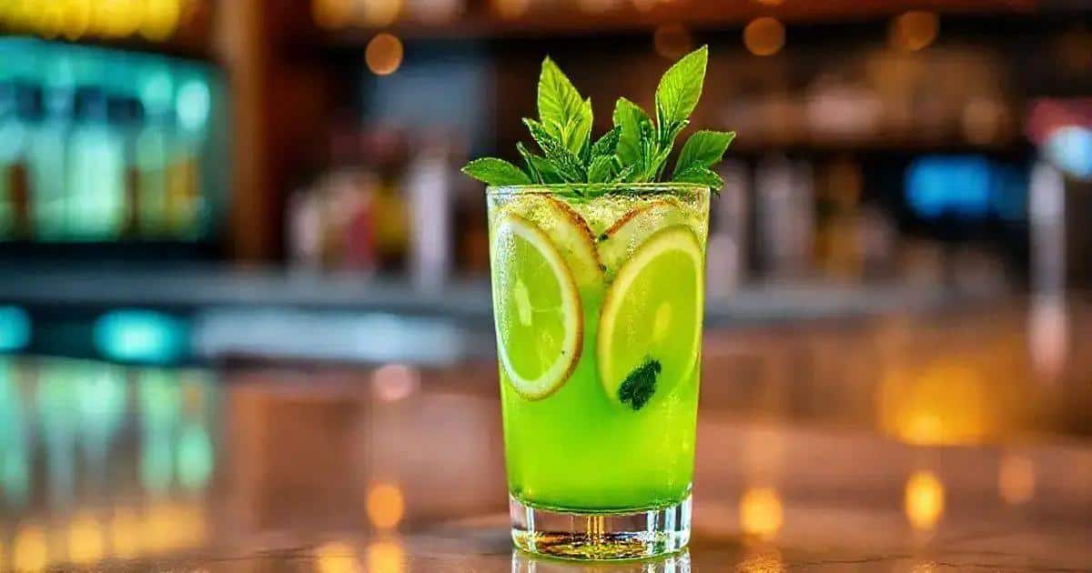 Garnishing Tips for the Green Apple Drink