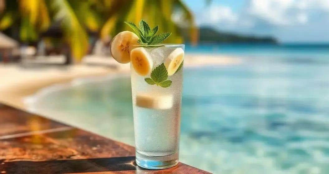 Gin and Tonic with Banana Liqueur: Nothing Like a Tropical Flavor and Potassium Energy!