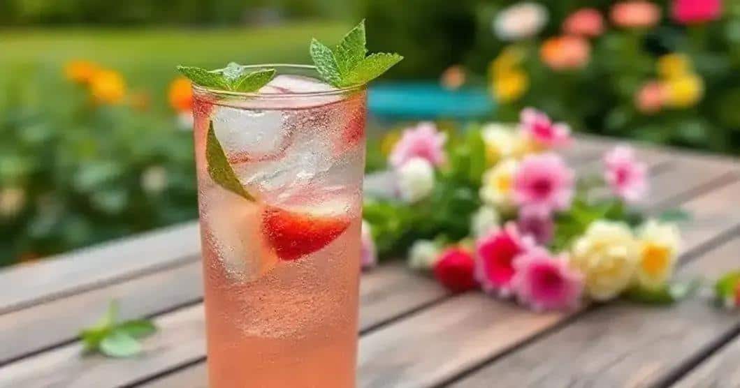 Gin with Strawberry Sparkling Wine and Mint: A Refreshing Twist