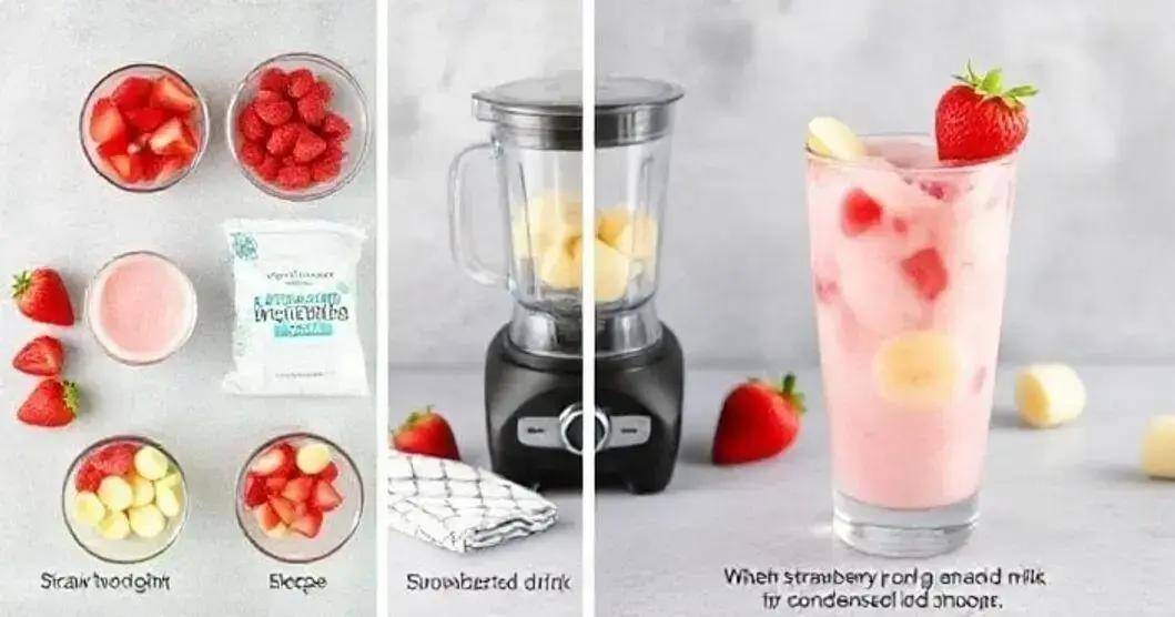 How to Prepare Strawberry and Banana Drink