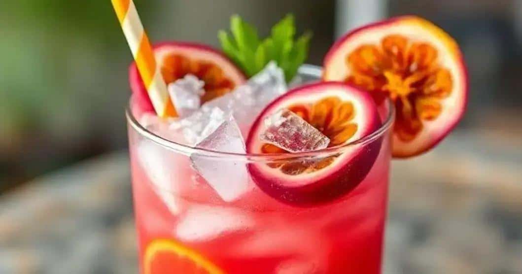 Ice with Passion Fruit and Coconut Shavings: A Refreshingly Unique Drink