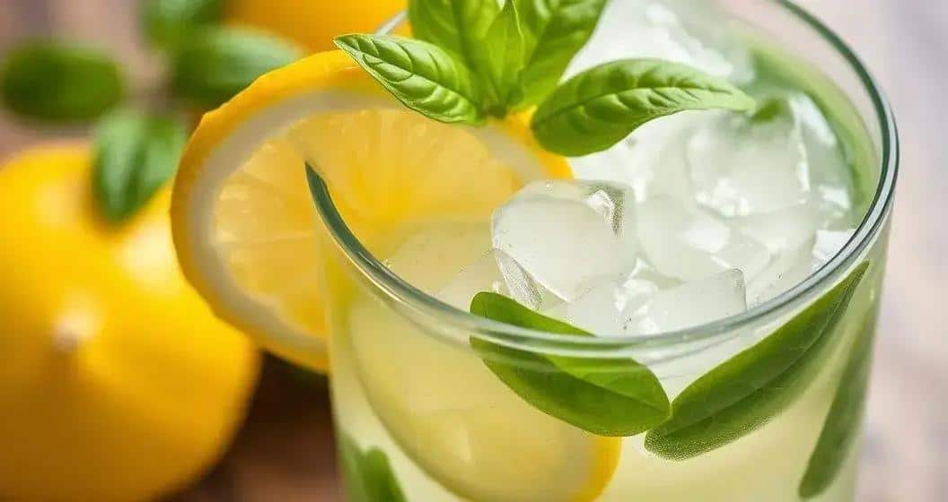 Ice with Sicilian Lemon and Basil: Refreshing Summer Drink Recipe