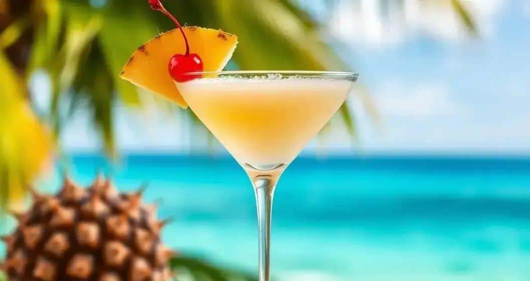 Martini with Coconut Liqueur and Pineapple Juice: A Tropical Delight