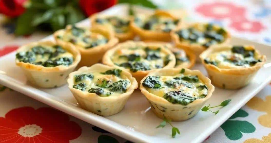 Mini Spinach and Cheese Quiches: A Delightful Bite-Sized Treat