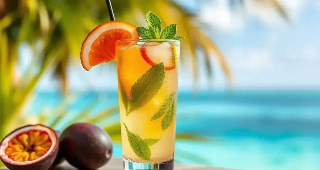 Passion Fruit Caipirinha with Mint: A Refreshing Tropical Twist