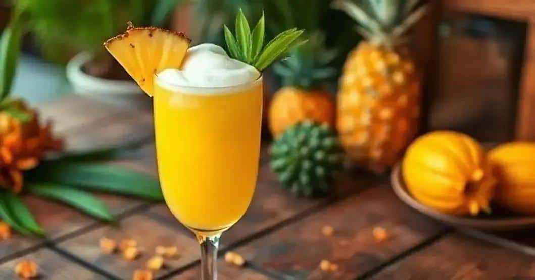 Pineapple Caipiroska with Ginger Foam: A Refreshing Twist on a Classic