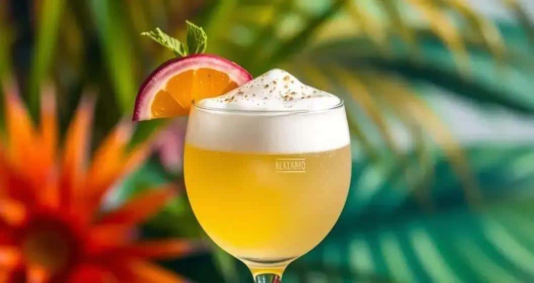 Pisco Sour with Passion Fruit Foam: A Refreshing Twist on a Classic