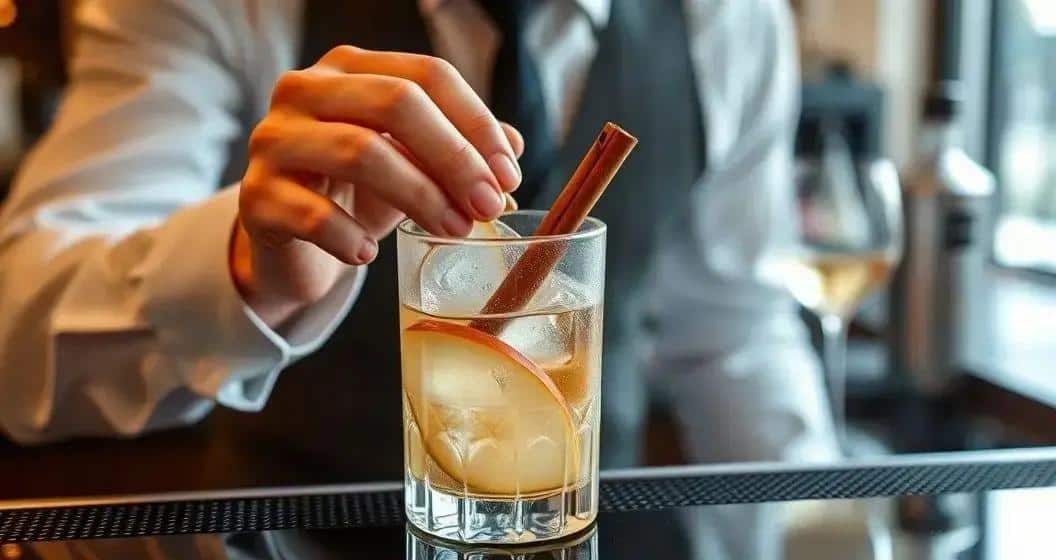 Preparation Method for Cognac with Apple Soda and Cinnamon