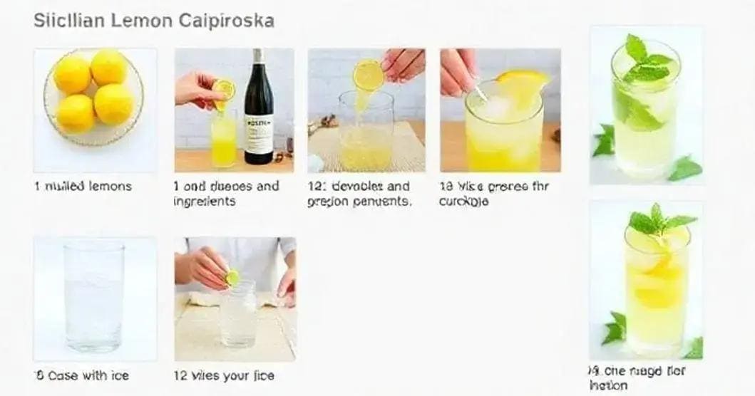 Preparation Method for Sicilian Lemon Caipiroska