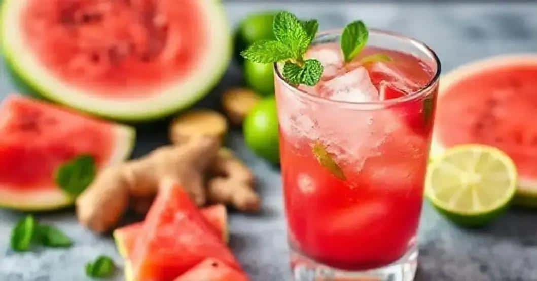 Preparation Method for Tropical Sake with Watermelon and Ginger