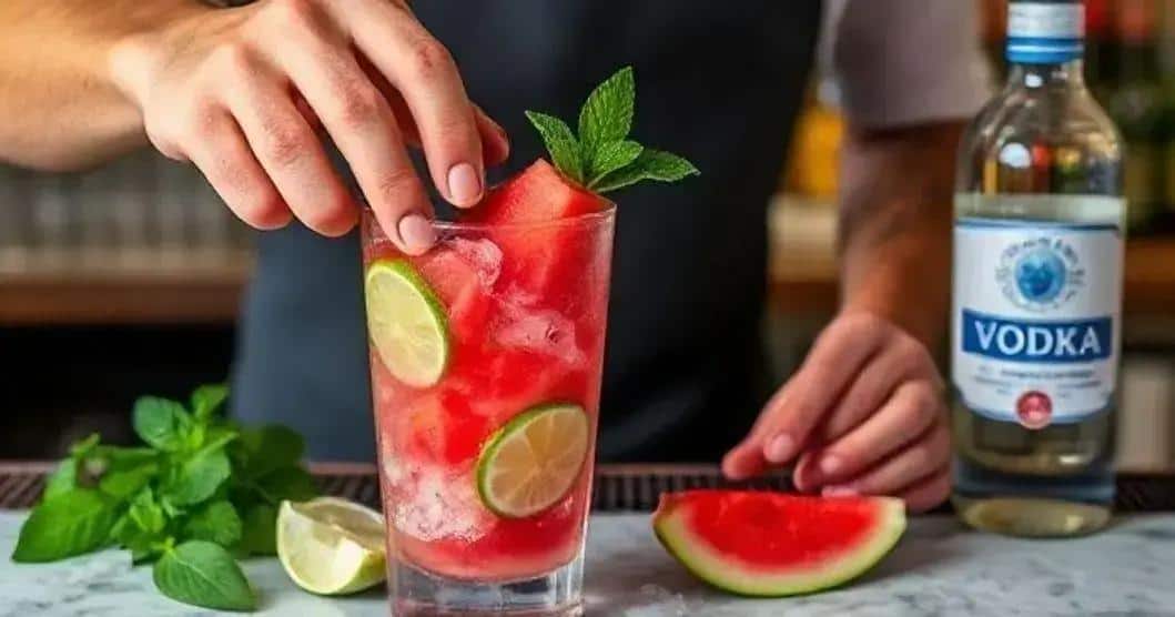 Preparation Method for Watermelon Caipiroska