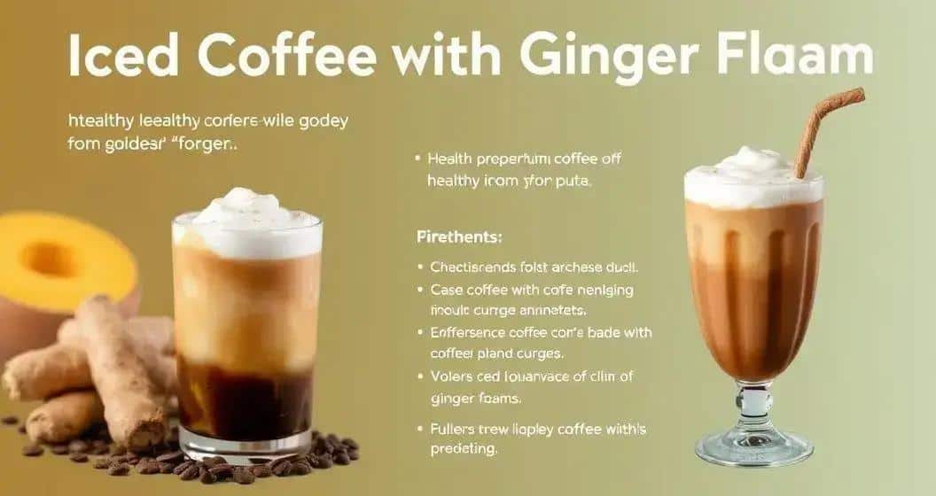 Recipe Curiosities about Iced Coffee with Ginger Foam