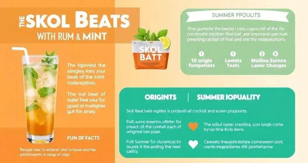 Recipe Curiosities about Skol Beats with Rum and Mint