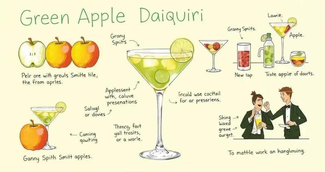 Recipe Curiosities of Green Apple Daiquiri Recipe Curiosities of Green Apple Daiquiri