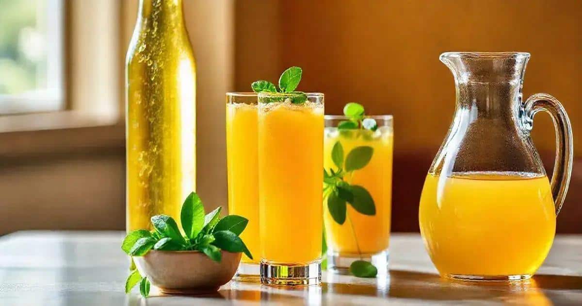 Recipe Ingredients for Beer with Orange Juice and Basil