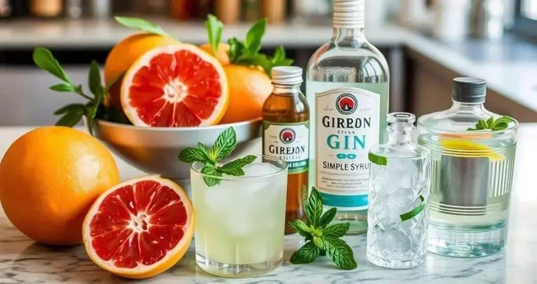 Recipe Ingredients for Citrus Grapefruit Cocktail
