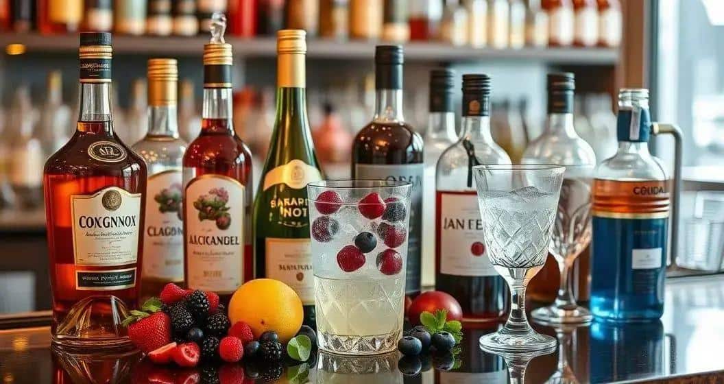 Recipe Ingredients for Cognac with Berry Liqueur and Soda
