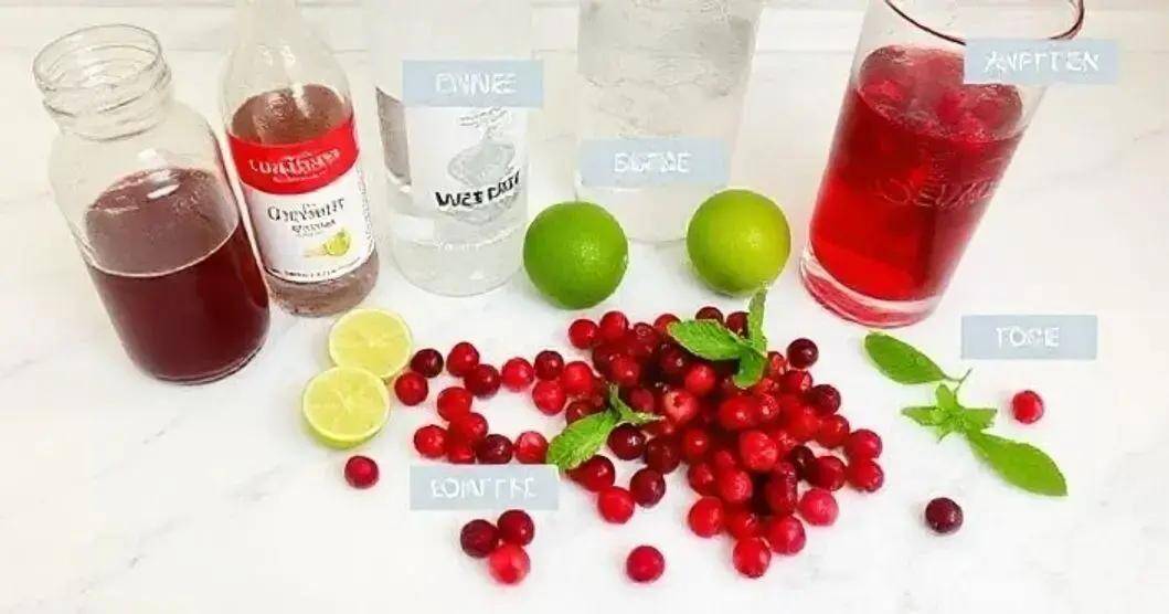 Recipe Ingredients for Cranberry Fizz
