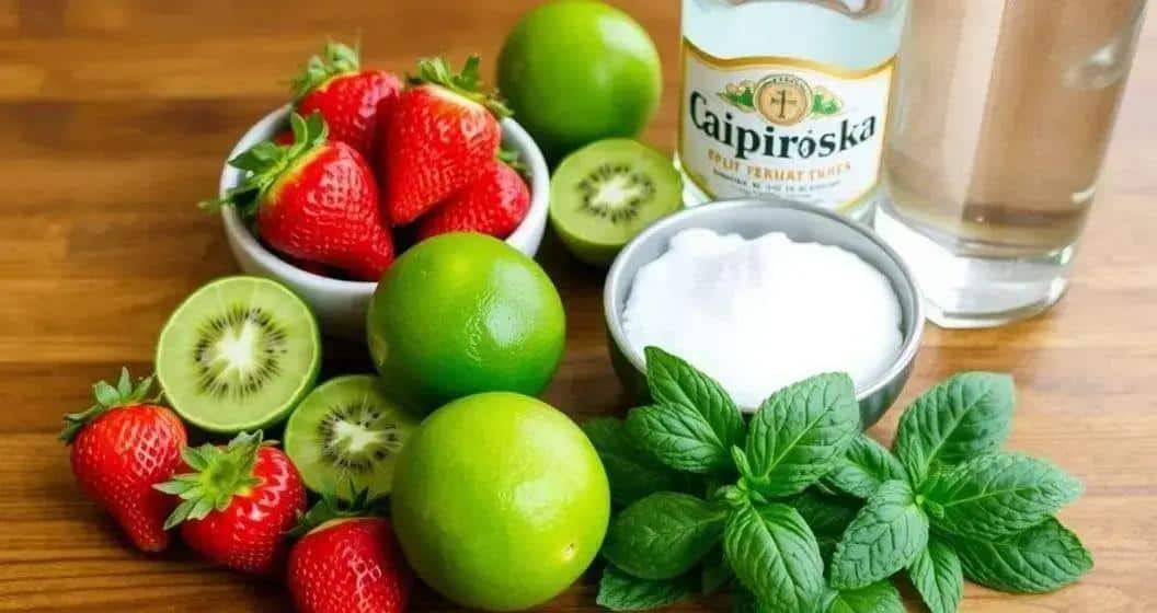 Recipe Ingredients for Fruit Caipiroska