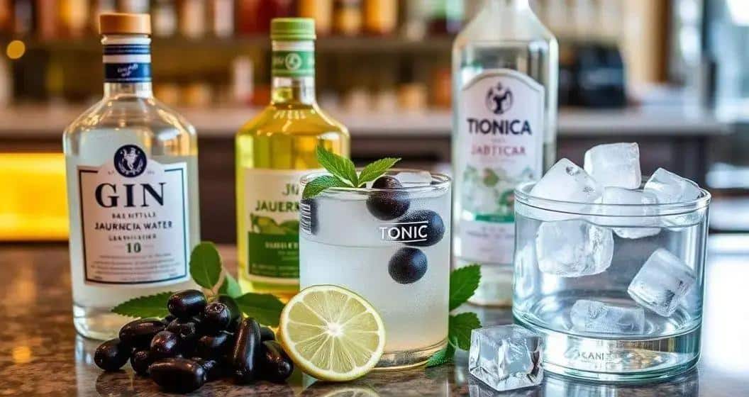 Recipe Ingredients for Gin and Tonic with Jabuticaba Liqueur