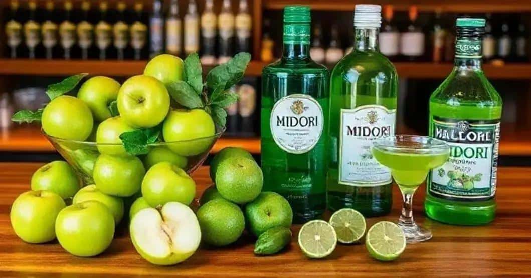 Recipe Ingredients for Green Drink with Liqueur