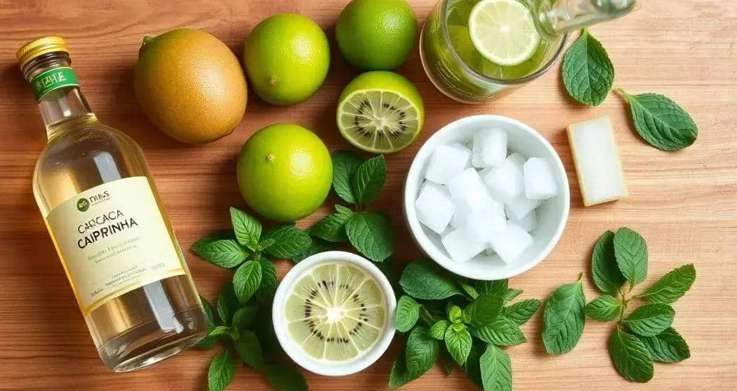 Recipe Ingredients for Kiwi Caipirinha with Mint Recipe Ingredients for Kiwi Caipirinha with Mint