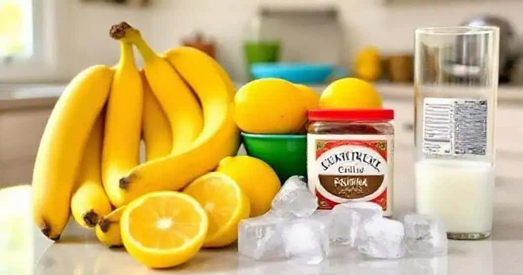 Recipe Ingredients for Lemon and Banana Batida