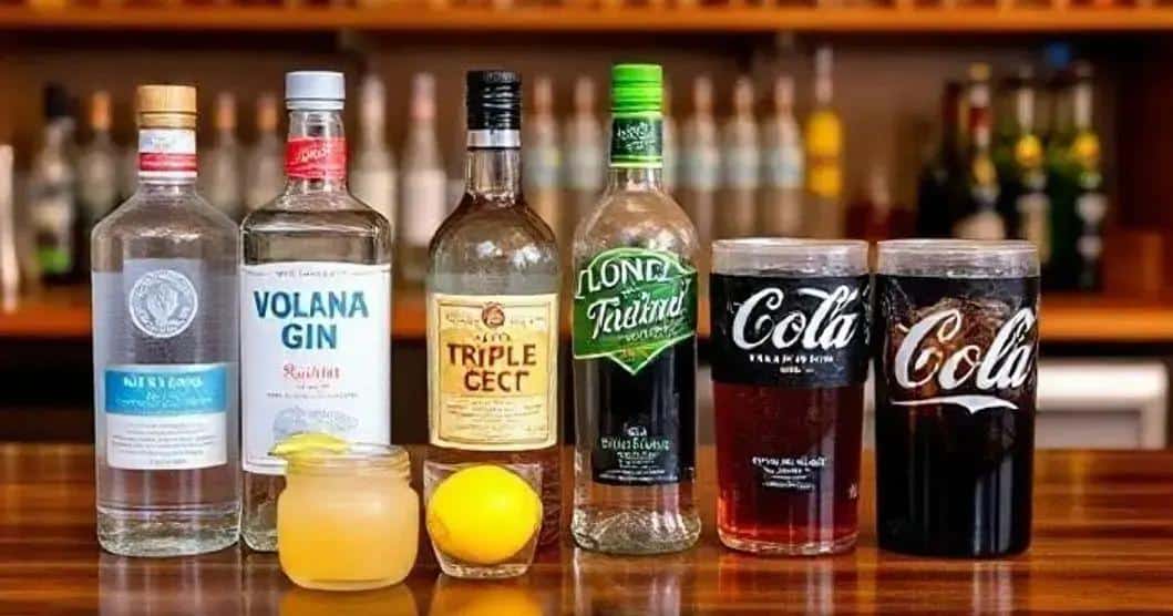 Recipe Ingredients for Long Island Iced Tea