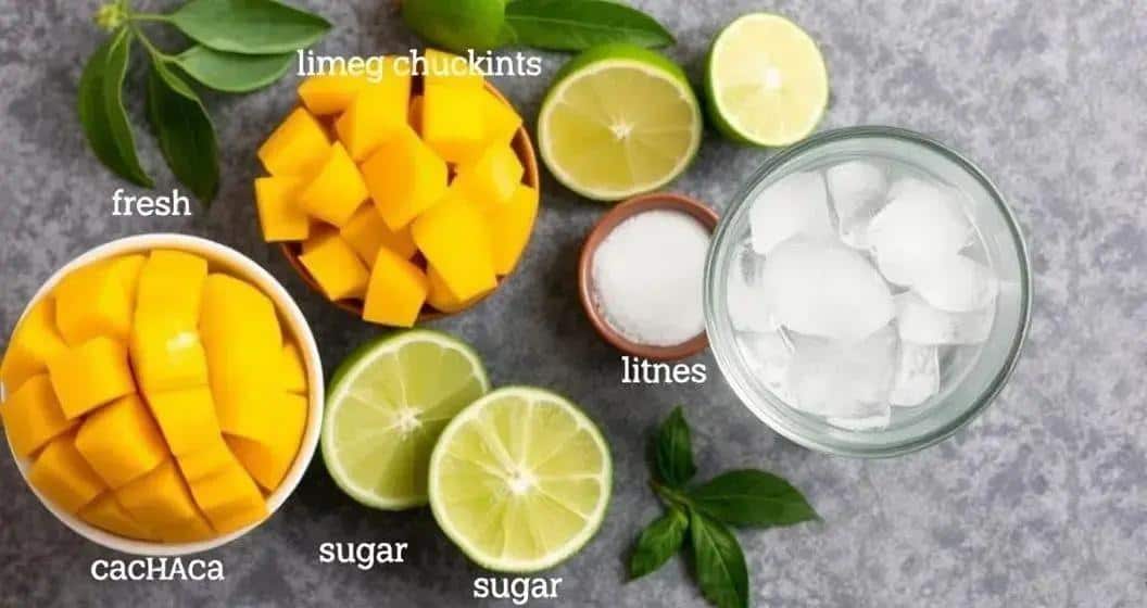 Recipe Ingredients for Mango Caipirinha