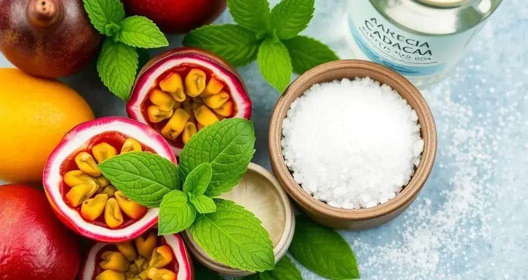 Recipe Ingredients for Passion Fruit Caipirinha with Mint Recipe Ingredients for Passion Fruit Caipirinha with Mint