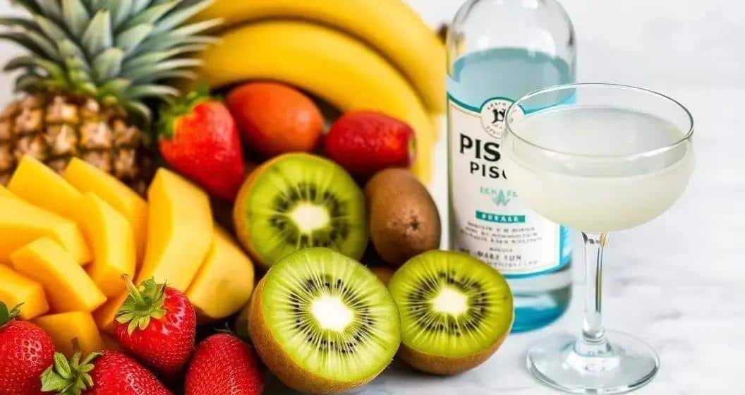 Recipe Ingredients for Tropical Drink with Pisco