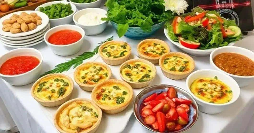 Serving Suggestions for Mini Spinach and Cheese Quiches