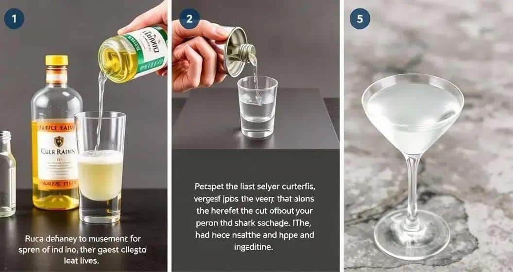 Step-by-Step Preparation Method for a Vesper Martini