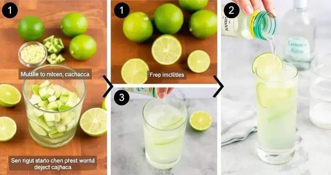 Step-by-Step Preparation of Caipirinha