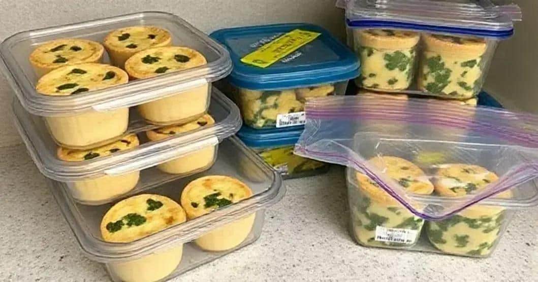 Storing Mini Spinach and Cheese Quiches for Freshness