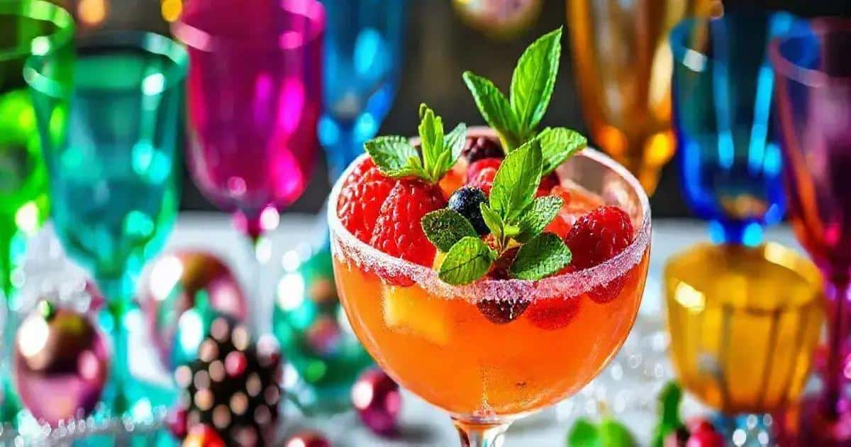 Tips for Garnishing Your Cocktail with Vodka and Red Berry Sparkling Wine