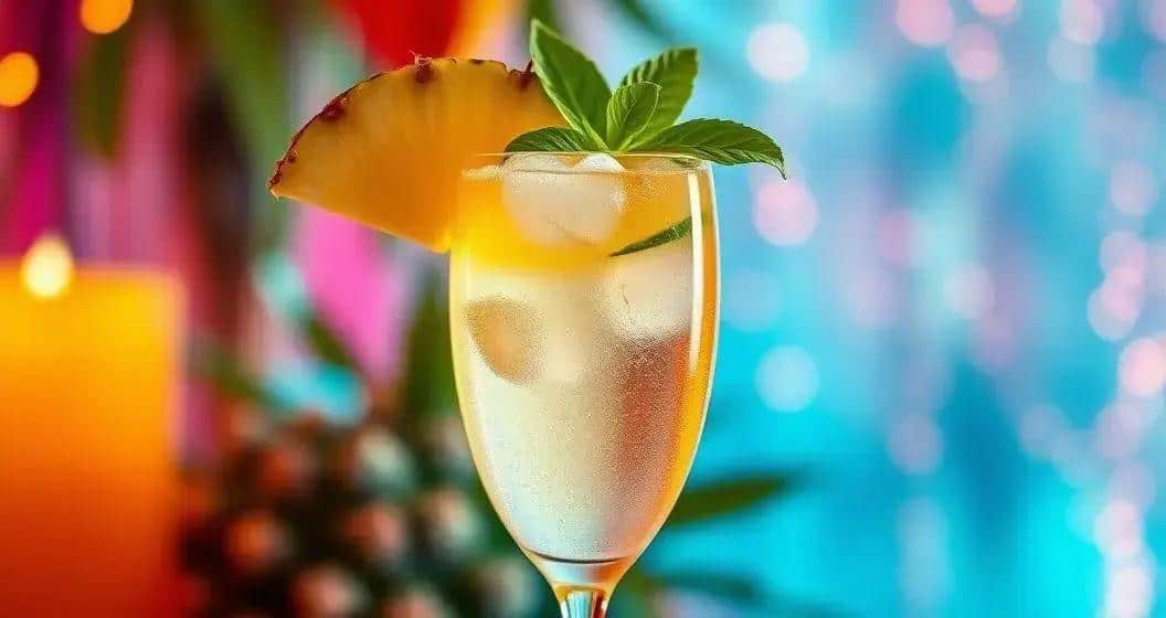 Tropical Champagne with Pineapple and Basil: A Refreshing Twist You’ll Love!