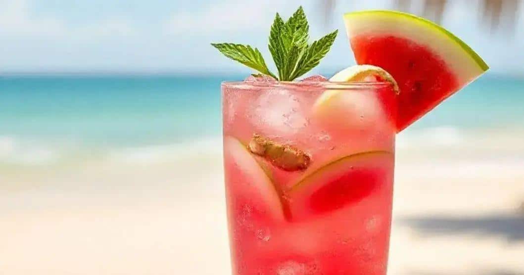 Tropical Sake with Watermelon and Ginger: A Refreshing Summer Cocktail